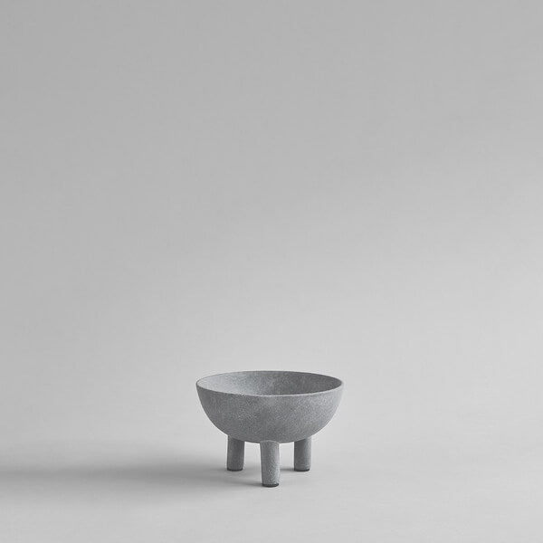 Large light grey bowl for decorative purposes